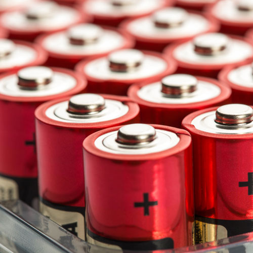 Box of AA batteries